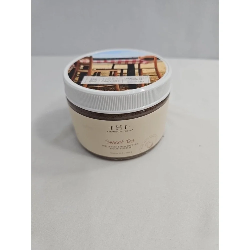 FarmHouse Fresh Sweet Tea Whipped Shea Butter Body Polish New Sealed 13.6 oz